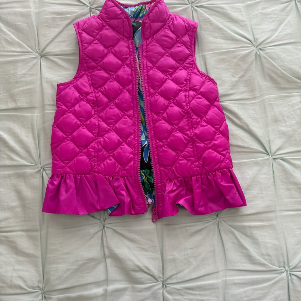 Lilly Pulitzer Pink Quilted Vest for Kids
